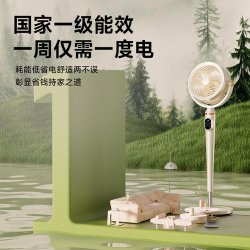 美菱空氣循環扇 直流變頻一級能效，家用大風力落地扇新選擇